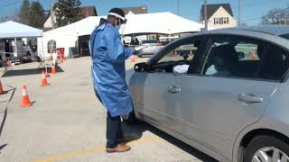 COVID 19 Drive Through Testing Site Demo on Madison St - SOMALI