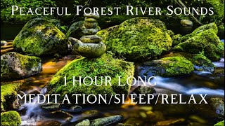 4K Relaxing River - Ultra HD Nature Video - Water Stream&Soft Flute music|Sleep/Study/Meditate/Relax