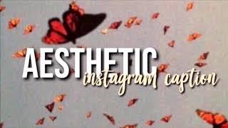 aesthetic instagram captions