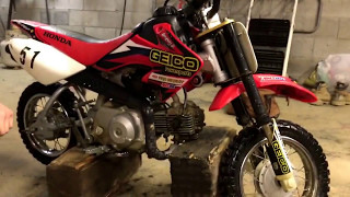 Changing the oil in the Honda CRF-50!!! (Part 1)