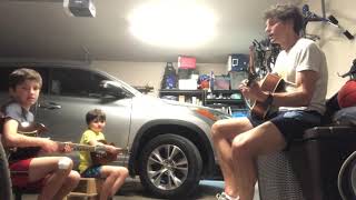 Howerton boys sing. Working on Dooley