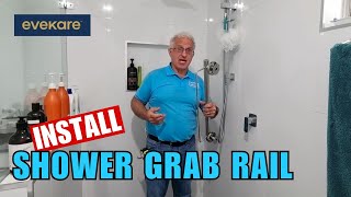 Install a Shower Grab Rail the Right Way, Using EveKare! Quick & Easy DIY