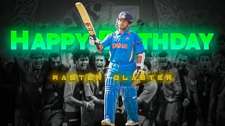 SACHIN TENDULKAR - SACHIN TENDULKAR BIRTHDAY EDIT | Sachin Tendulkar Birthday Status | Mask Off Song