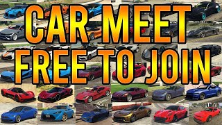 LIVE GTA 5 ONLINE CAR MEET FREE TO JOIN CRUISE DRAGE RACES DRIFT SLIDING PS4 PS5