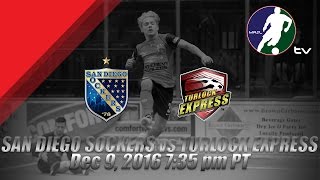 San Diego Sockers vs Turlock Express