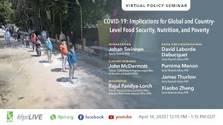 Virtual Event (April 14) | COVID-19: Implications for Global and Country-Level Food Security...