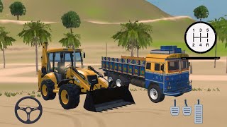 Loading Rock on Heavy Truck With JCB in game  🔥 Indian vehicle similar#dumpertruck#jcb #gamingvideos