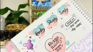 Creative planning in my sassy planner. #lettering #fyp #bulletjournal #creativeplanning