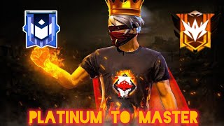 ⚡FREE FIRE MAX || PLAYING SOLO ||  I ACHIEVE RANK PLATINUM TO MASTER IN 25 DAYS #5👑