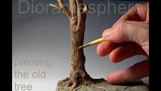 Painting the Old Tree tutorial  1/35th scale diorama