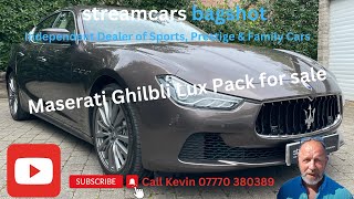Maserati GHIBLI for sale at Stream Cars Bagshot