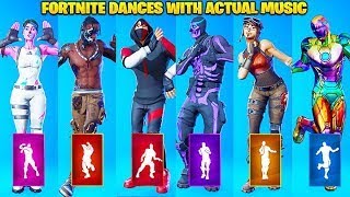 Legendary Fortnite Dances With Actual Music (Rollie/Rollex, Out West, Say So, Toosie Slide...) $Fu