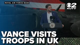 Vance visits U.S. troops in England