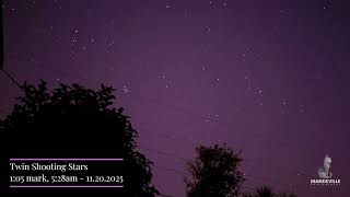 Twin Meteors Captured on the Exact 2-Year Anniversary | A Gift from Chris in Heaven