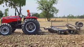 Massey new 9500 smart supertorq 50 HP with harrow
