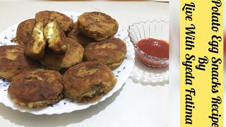 Potato Egg Snacks Recipe. |Live With Syeda Fatima|