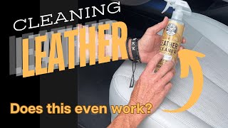 A Detailers Nightmare: cleaning white car leather