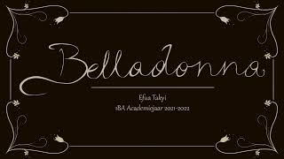 Balladonna - Efua Takyi | IAO1 2D | RITCS Animation BA1 2022