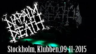 NAPALM DEATH live in Stockholm, Klubben 09-11-2015