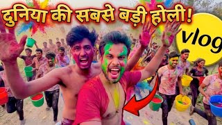 The biggest Holi in the world ||| दुनिया 🌍 का सबसे बड़ा होली Takla Boy 