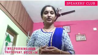 Evaluation/ 21 Days Online EPS/ By Mrs. Poornima Arun. Batch No. 14, Contact :9746677289, 9895229289