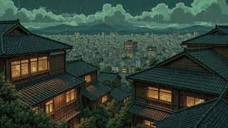 Echoes of Rain in a Silent Japanese Town 🌆 Calm Lofi Music to Put You in a Better Mood.