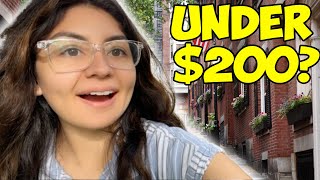 I took a trip to Boston for under $200 | Travel vlog 2022