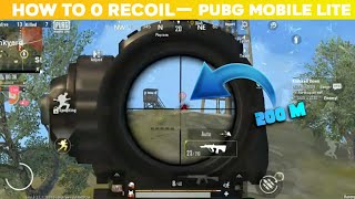 How to recoil control PUBG MOBILE LITE || HEADSHOT SAAD OP