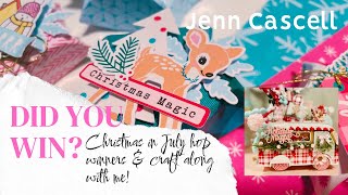 Christmas in July Hop Winners and Craft Along Scrap Diva Designs @Scrapdiva29