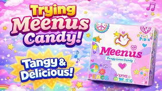 Trying Meenus Tangy Love Candy 🍬💖 | So Cute & So Tangy!