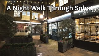 Central London Night Walk | Tottenham Court Road to Piccadilly Circus