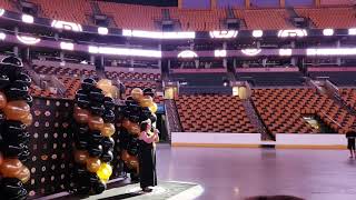 Gianna Hitsos sings the National Anthem at the 2018 Boston Bruin auditions