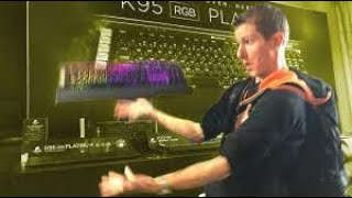 Linus Tech Tips dropping stuff while Mr. Blue Sky plays