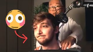 I did a live stream and a massage at the same time.