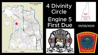 Nashua NH Working Building Fire 4 Divinity Circle (01/05/2025)