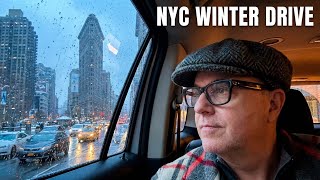 Driving Into NYC – Winter 2025 | Relaxing City Drive, No Talking. POV ASMR