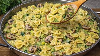 Creamy pasta with zucchini and mushrooms that everyone will love!
