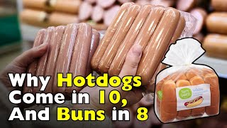 Why Do Hotdogs Come in Packs of 10 and Buns in Packs of 8?