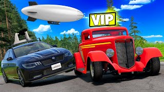 Escort the VIP at All Costs in This CRAZY Car Chase! (BeamNG Drive)
