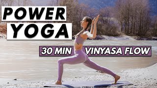 30 MIN POWER VINYASA YOGA FLOW | Energizing Full Body Practice | Intermediate Level