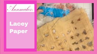 How I make Lace Paper