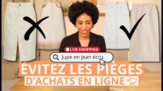 Quelle jupe en jean et comment la porter ? - Ep#1 Live Shopping