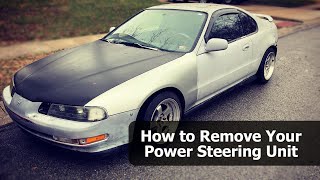 How to Remove Your Power Steering from a Honda Prelude - Honda Noob