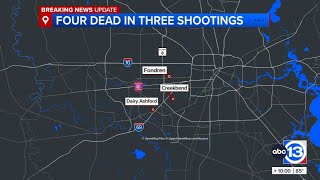 4 people dead, including suspect, in 3 shootings across Houston and Sugar Land, HPD says