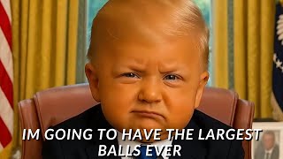 Baby Trump’s Hilarious Oval Office Chat With Joe & Bill About Balls! 🤣