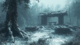 Echoes of a Forgotten Celtic Sanctuary | Atmospheric Medieval Music in a Snowy Ancient Woodland