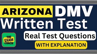 Arizona DMV Written Test (Questions / Answers with Explanation)