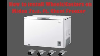 How to install castors/wheels on Costco Midea Chest freezer