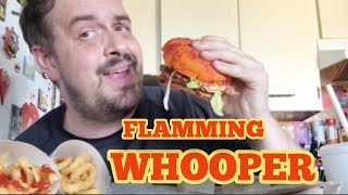 FLAMMING WHOPPER #burgerking #burgers #mukbang 