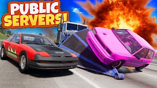 We Challenged Random Players to Street Races (BeamNG Drive)